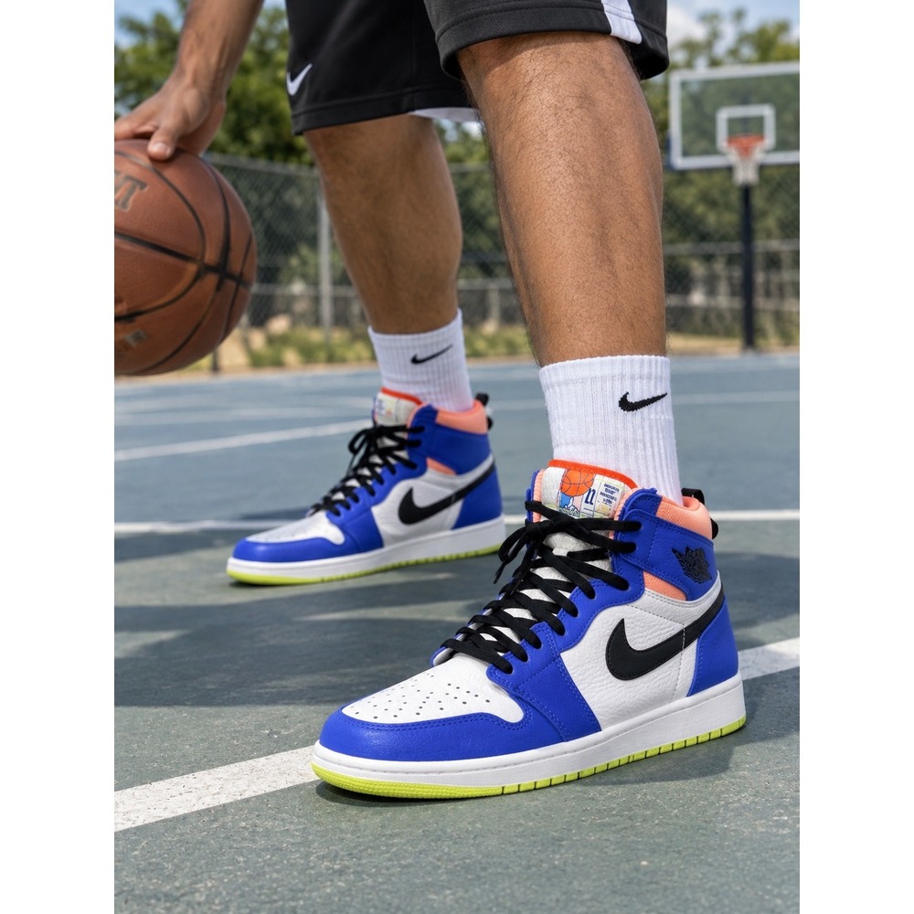 Nike Dunk High Up Game Royal Orange White DV2185-100 Mens 6 Womens 7.5